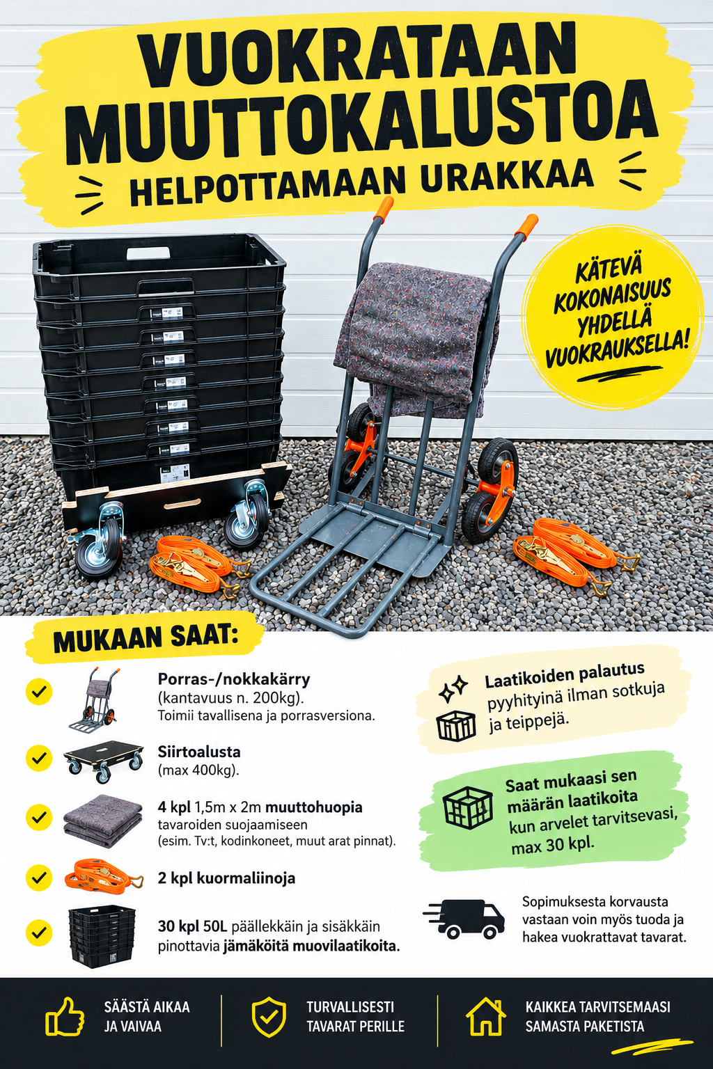 Muuttolaatikoita ja -tarvikkeita (lohja)