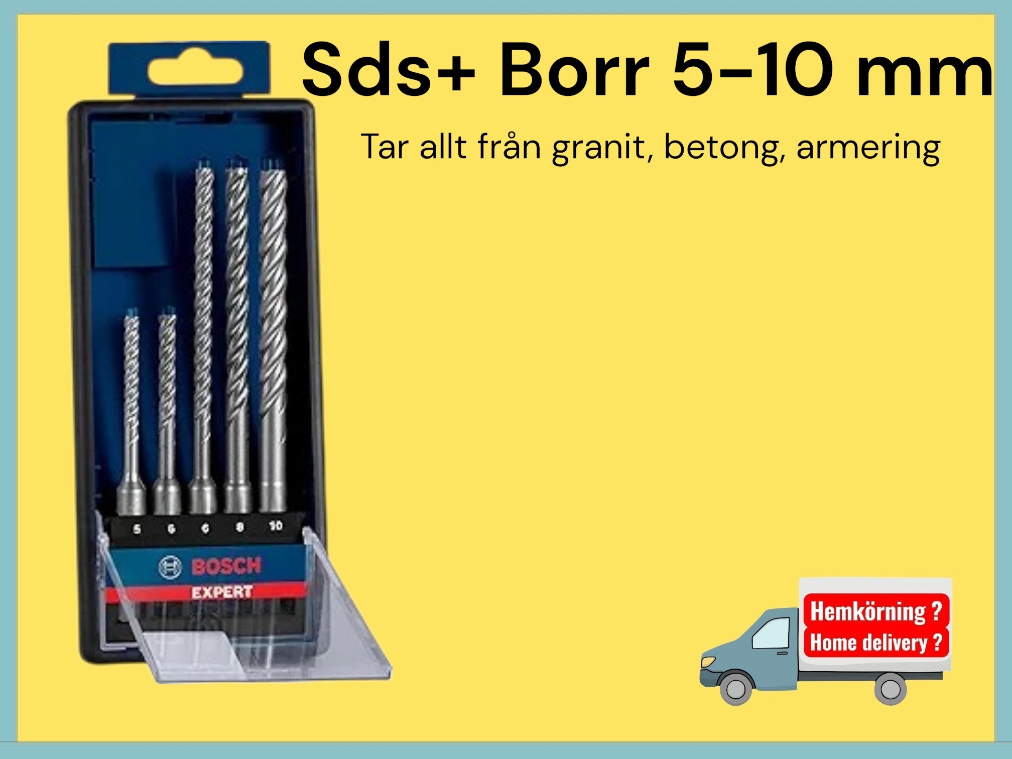 Bästa betongborren bosch 7x proffs 5-10mm