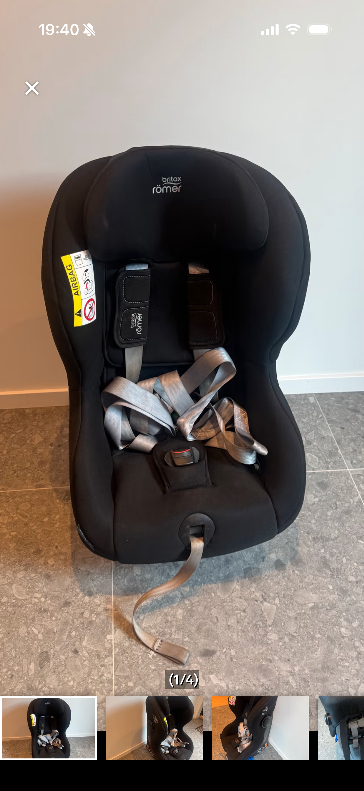 Britax rømer bilstol for barn opptil 25kg