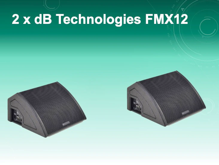 Db technologies fmx12 12-inch active floor monitor (two units)