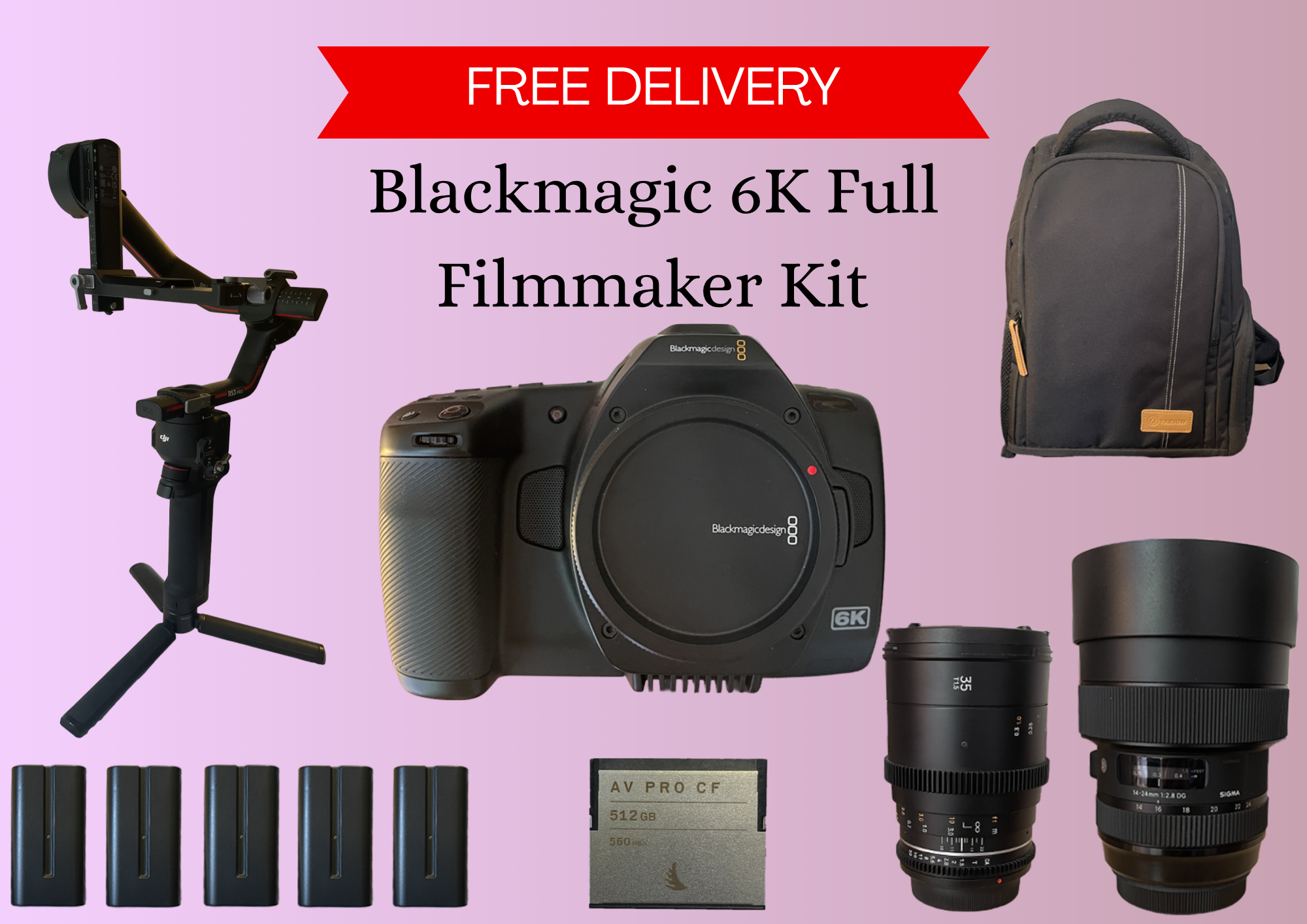 Blackmagic 6k filmmaking kit