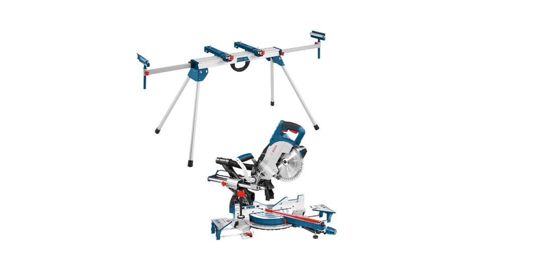 Bosch 1600w kap- & gersåg med stativ