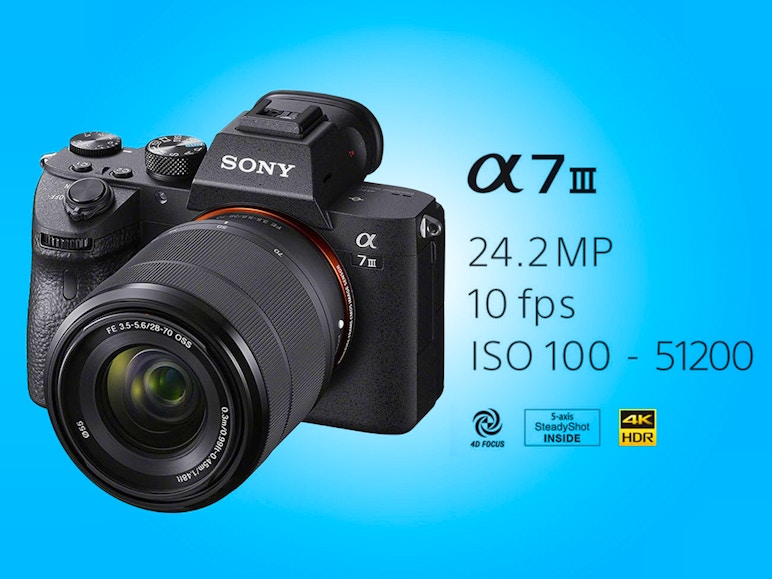 Sony a7iii a73 alpha mirrorless dslr camera + sony fe 28mm-70mm lens