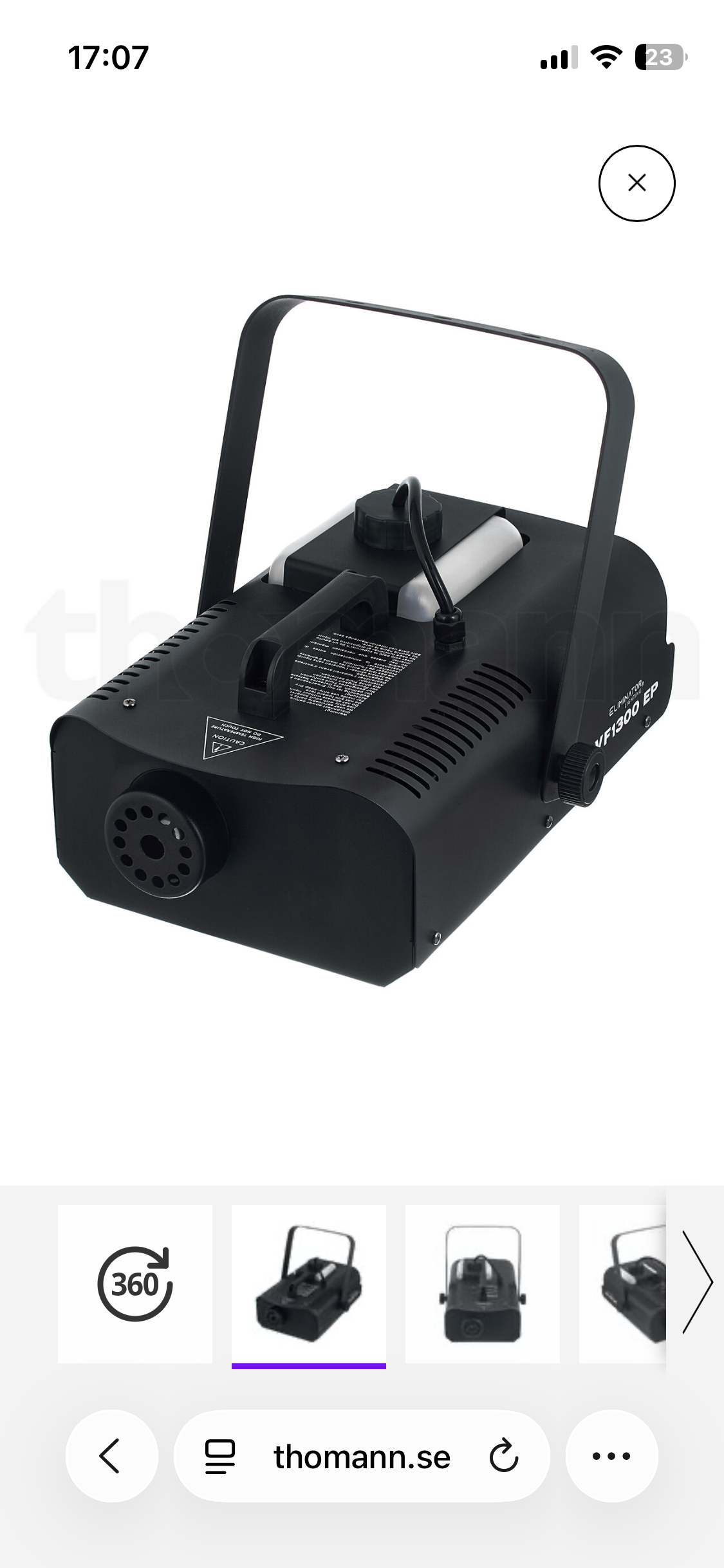 Rökmaskin uthyres – adj vf1300 (6 st tillgängliga)