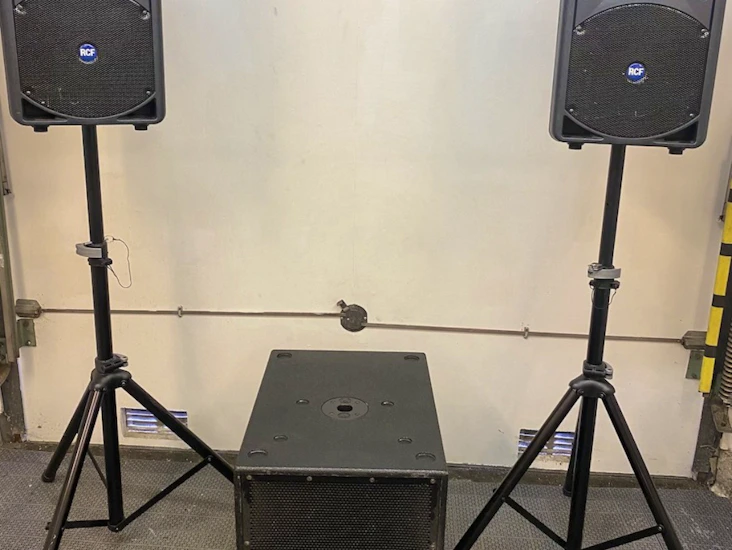 Pa - 2 högtalare och en subwoofer