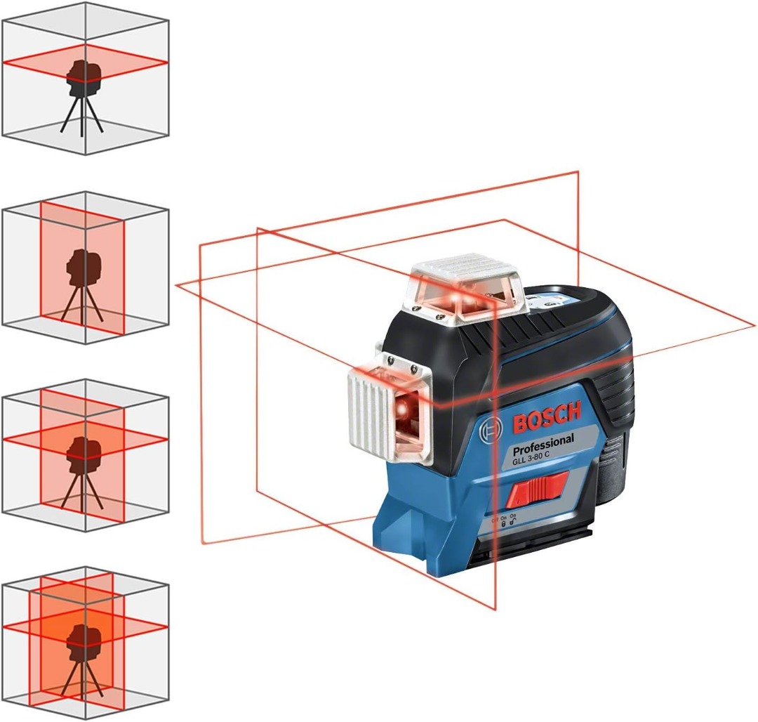Professional 3 way 360 line laser bosch 3-80c