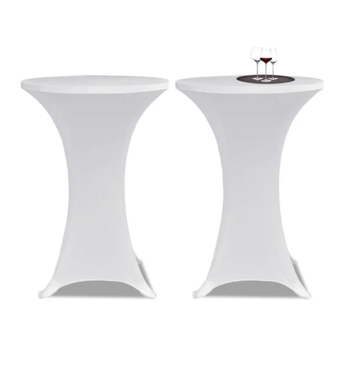 4st ståbord med överdrag