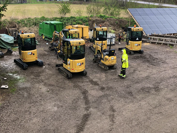 Minigrävare 1ton -2 ton