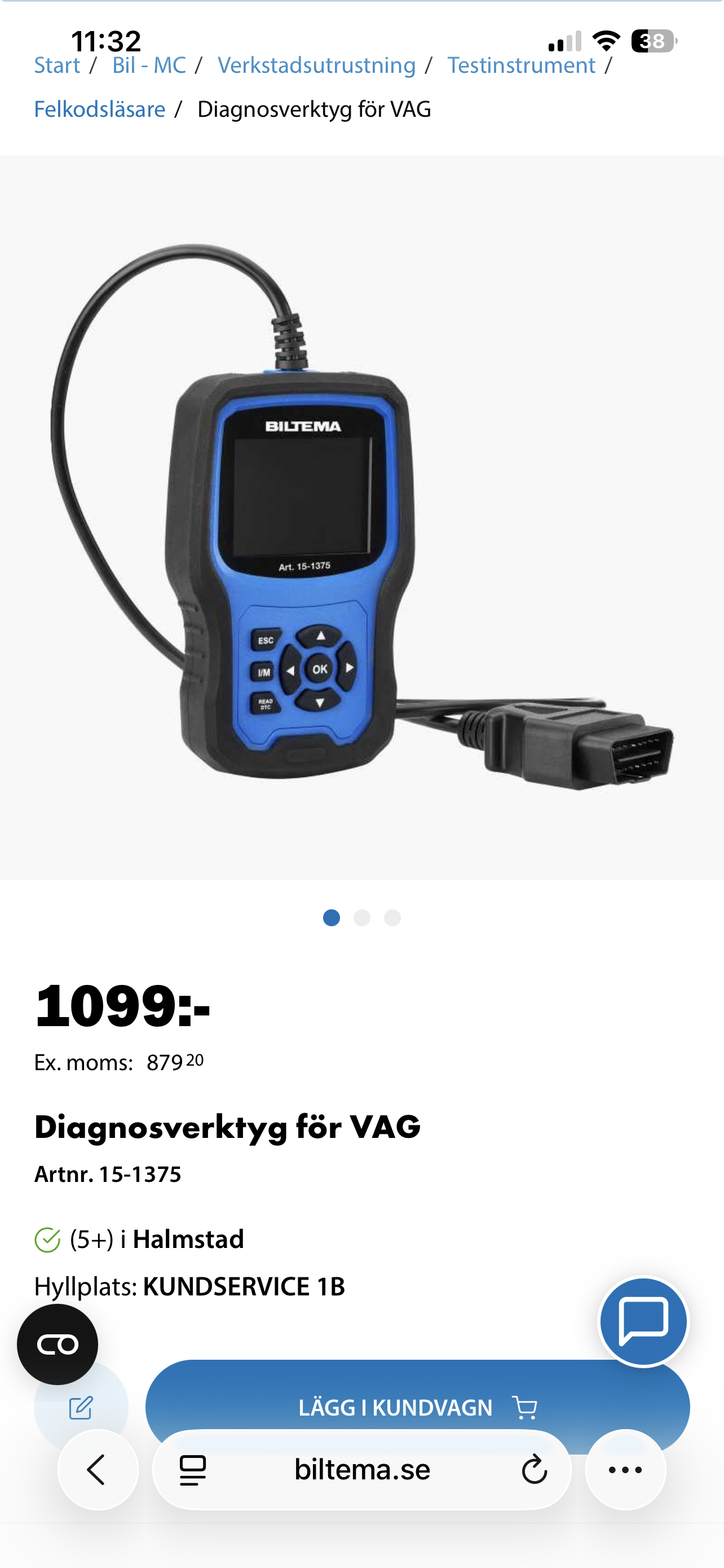 Diagnosverktyg för vag