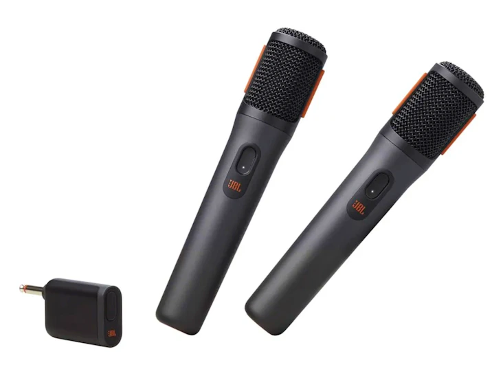 2 jbl trådlösa mikrofoner