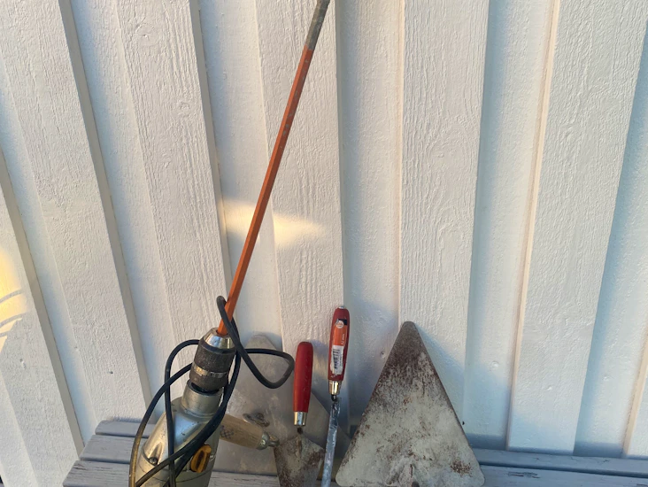 Kit för murning, puts och blandare