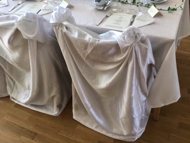 55 st stolsöverdrag i satin