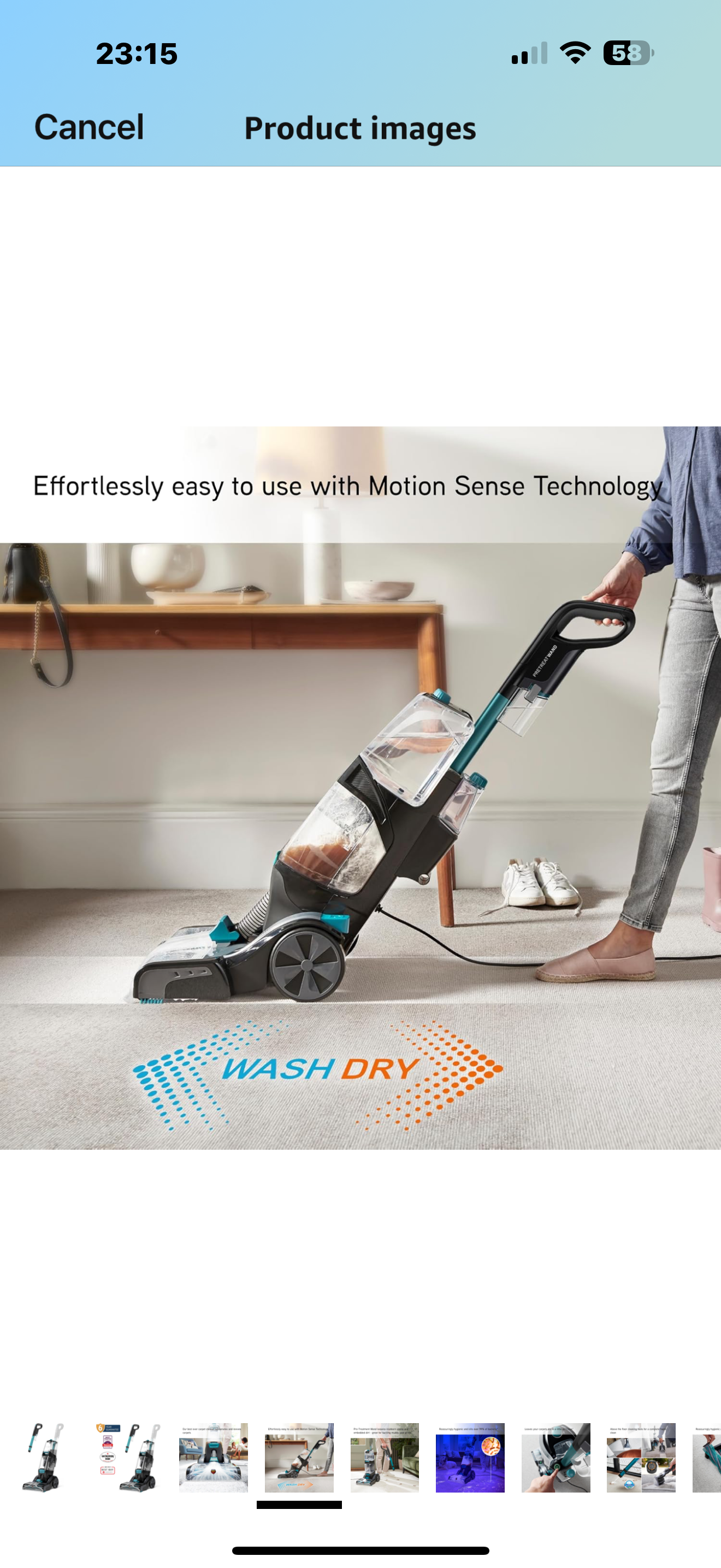 Vax platinum carpet cleaner wash and dry in an hour with carpet shampoo liquid included in price