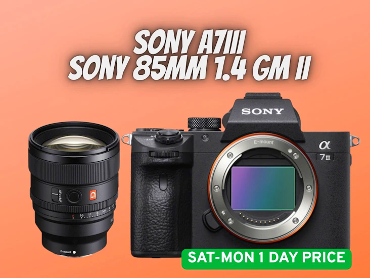 Sony a7iii 3 + 85mm f1.4 gm ii master lens - sony a73