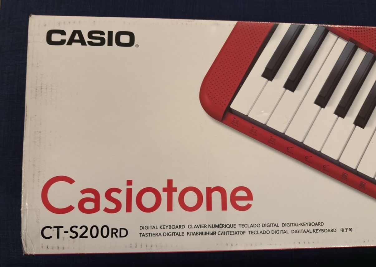 Casio casiotone ct-s200 rd keyboard – portable piano (red)