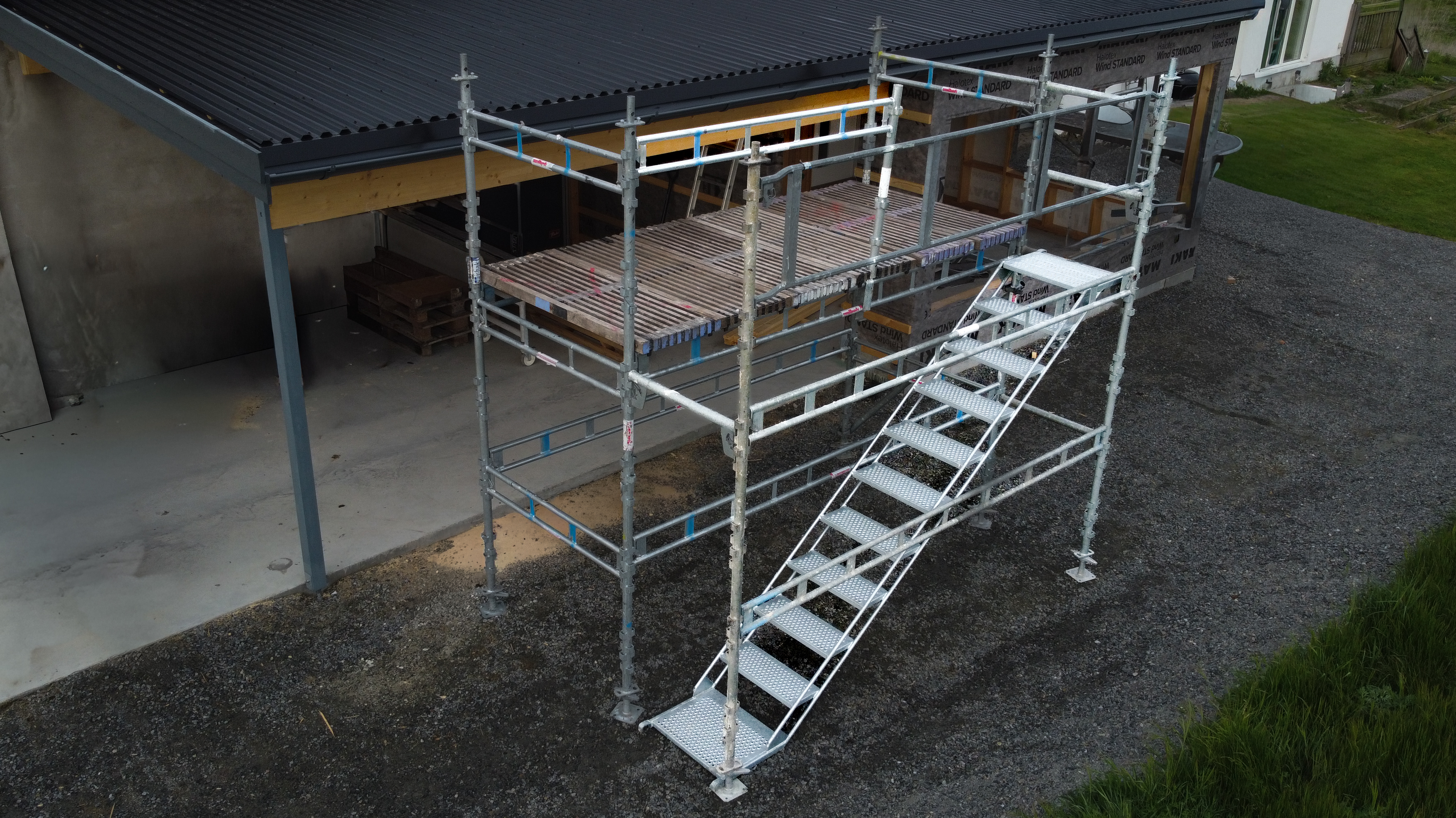 Byggställning: trappaket a