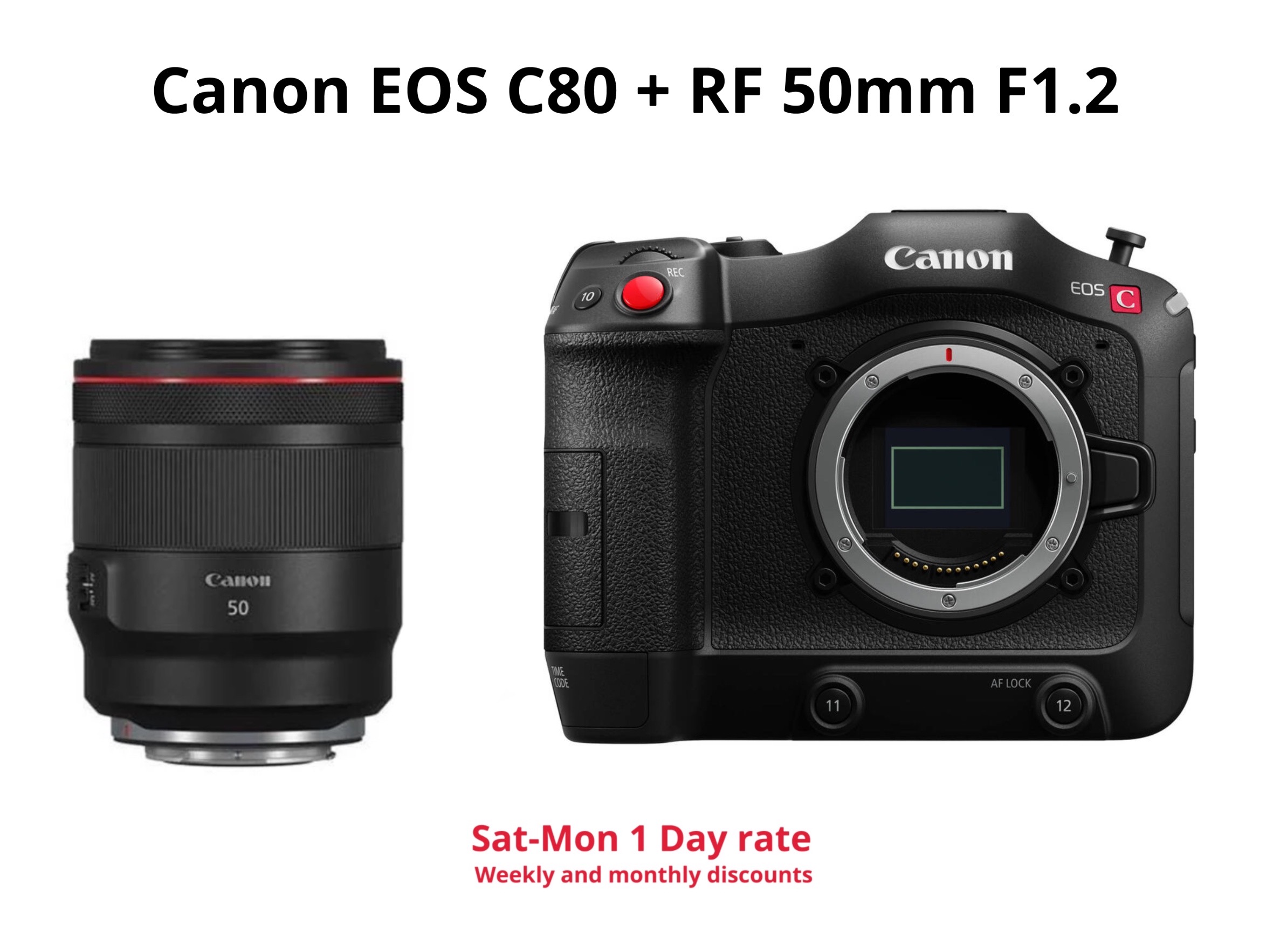 Canon c80 + rf 50mm f1.2 