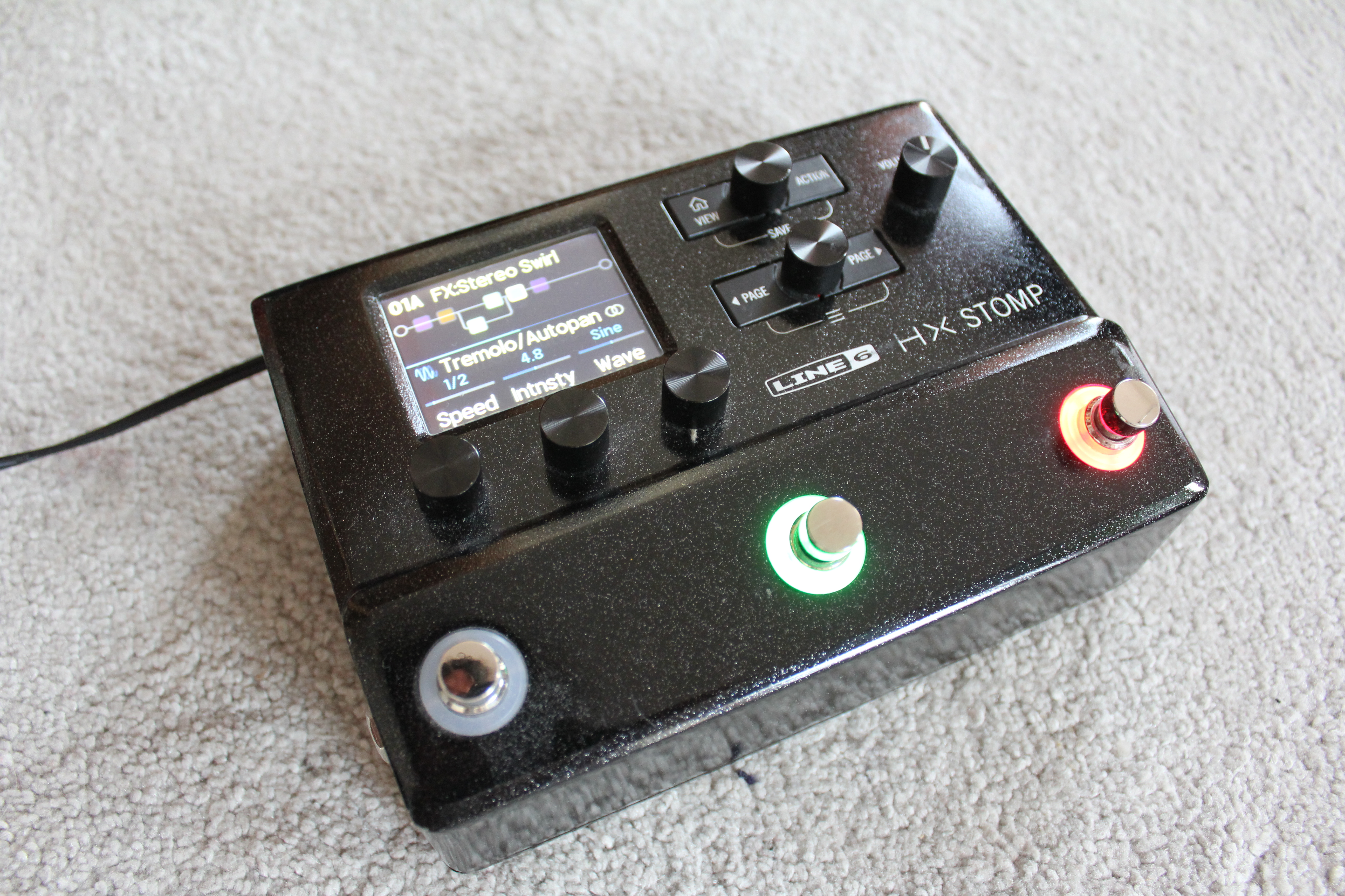 Line 6 helix hx stomp guitar pedal