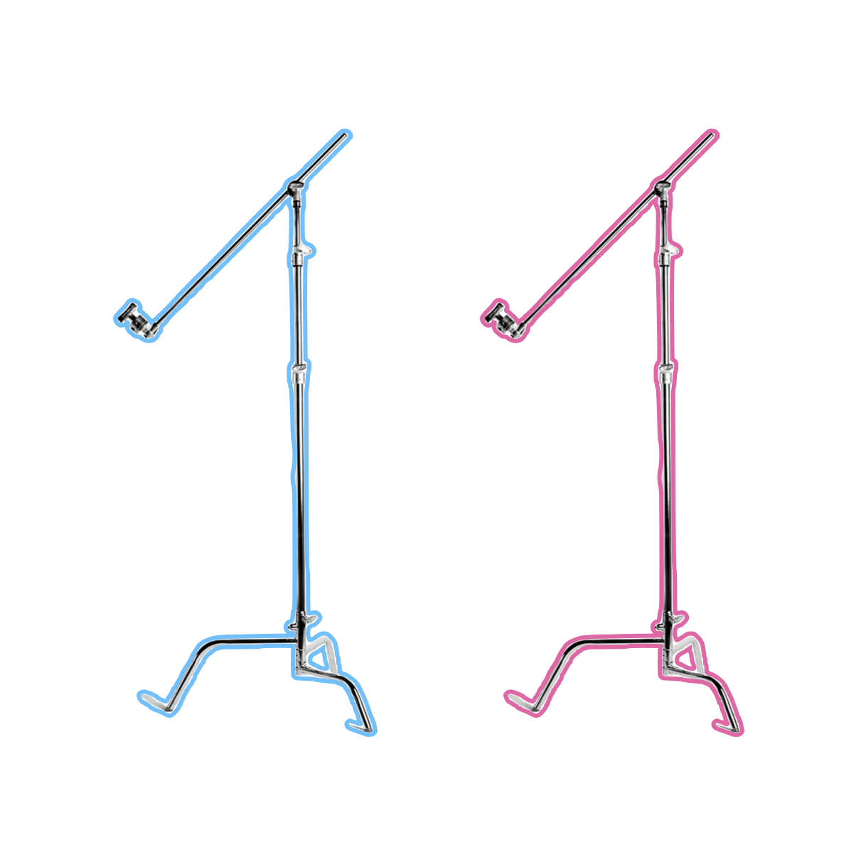 2x c stand 20" matthews heavy duty c-stand grip head & arm 