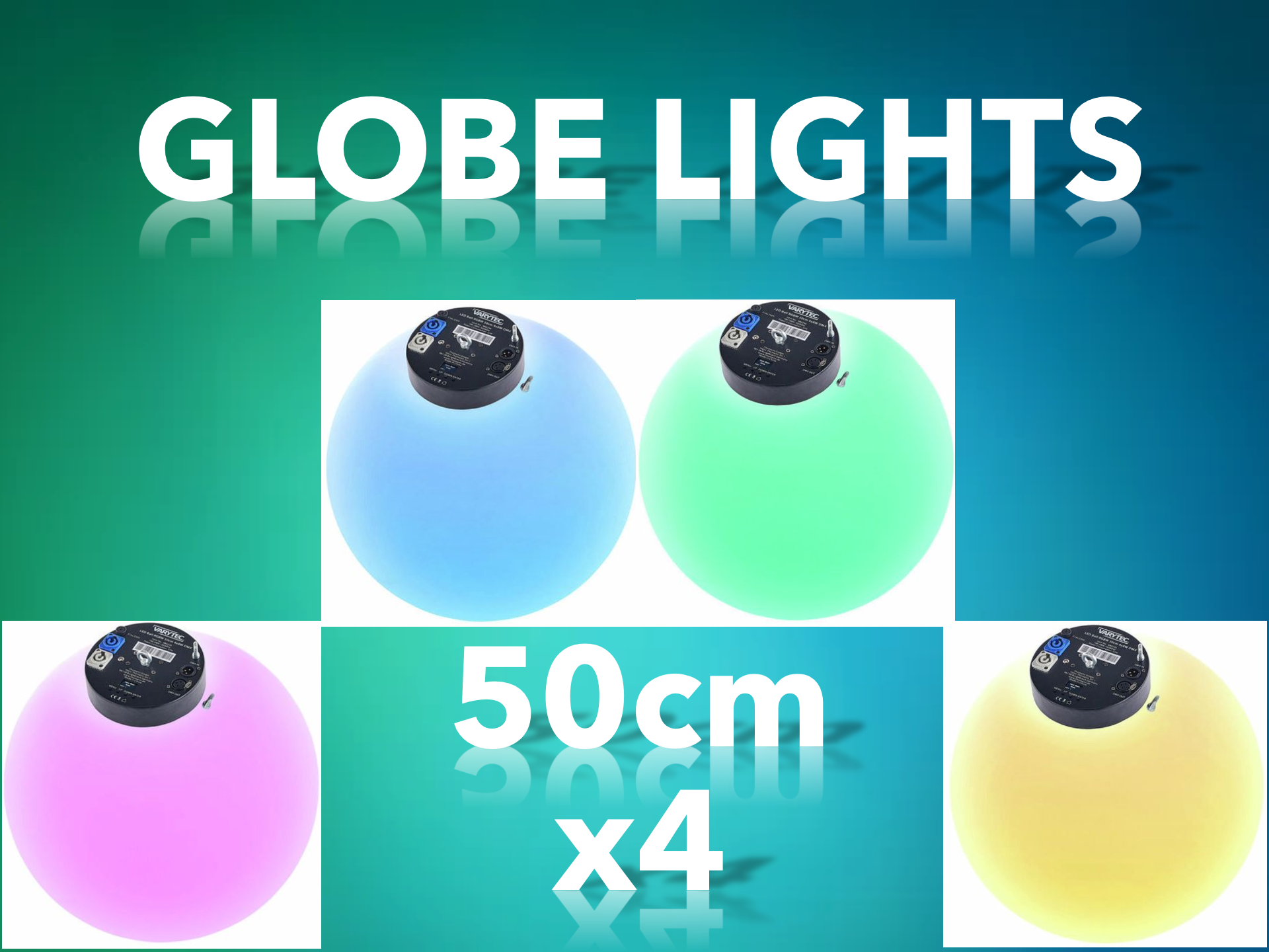 Ball/globe/sphere lights - 50cm - dmx compatible