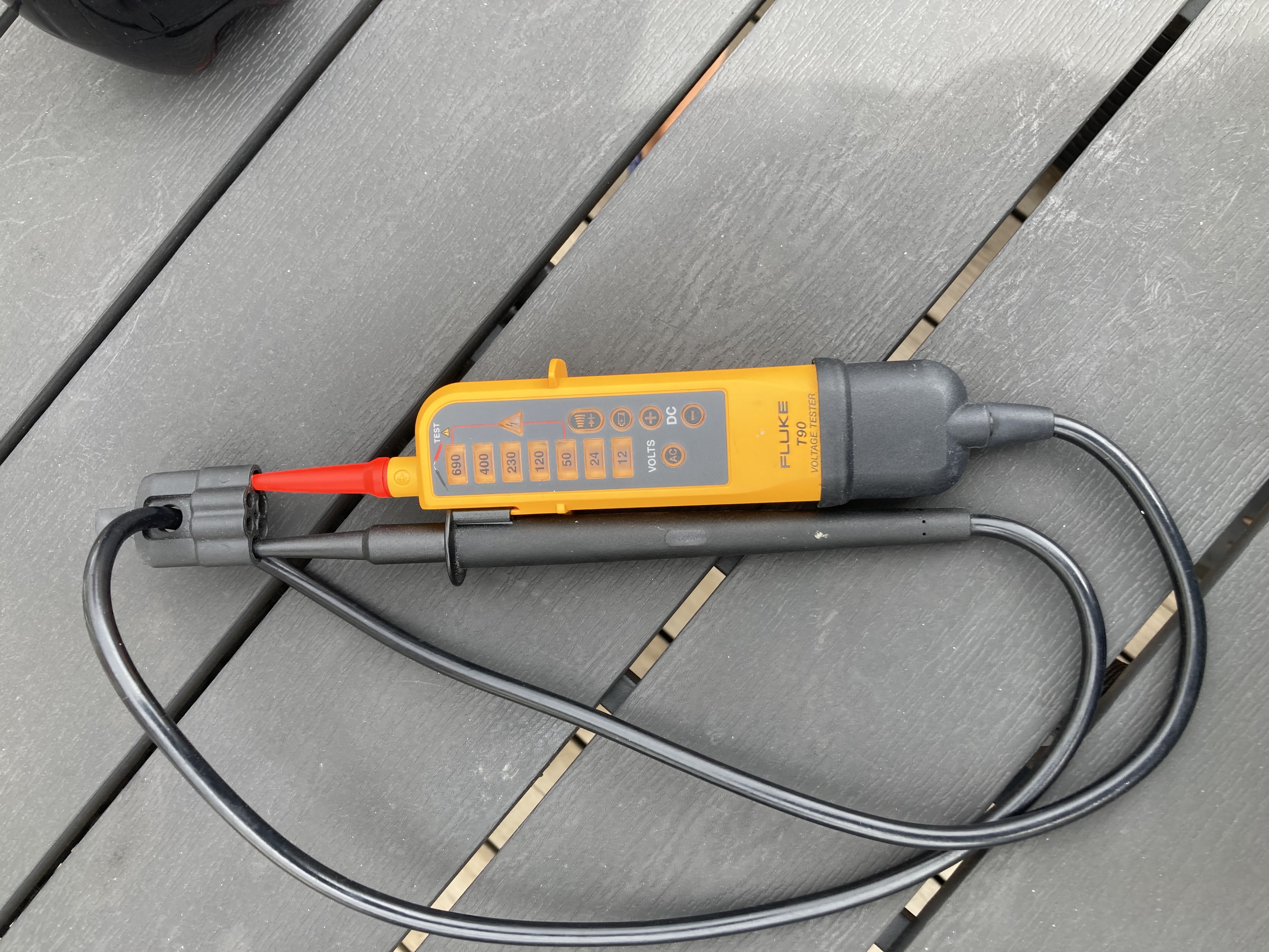 Fluke t90 600 spänningsprovare från 12 v till 690 v
