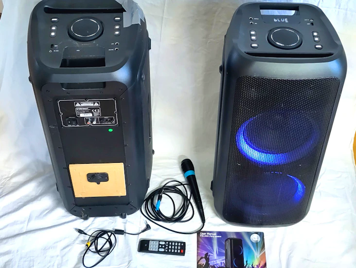 Kraftfulla partyhögtalare med ljuseffekter