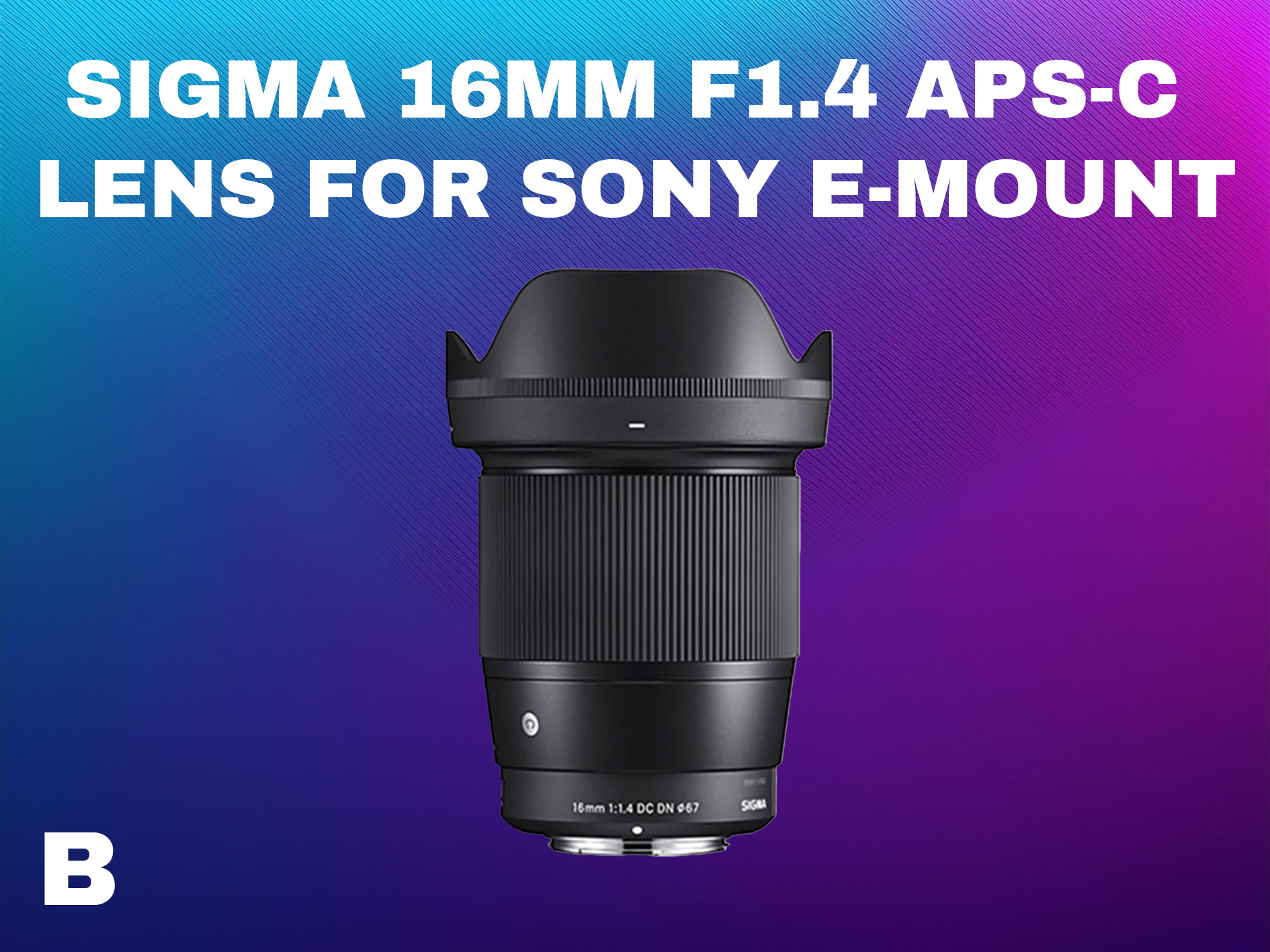 Sigma 16mm f1.4 dc dn contemporary lens for sony e (b)