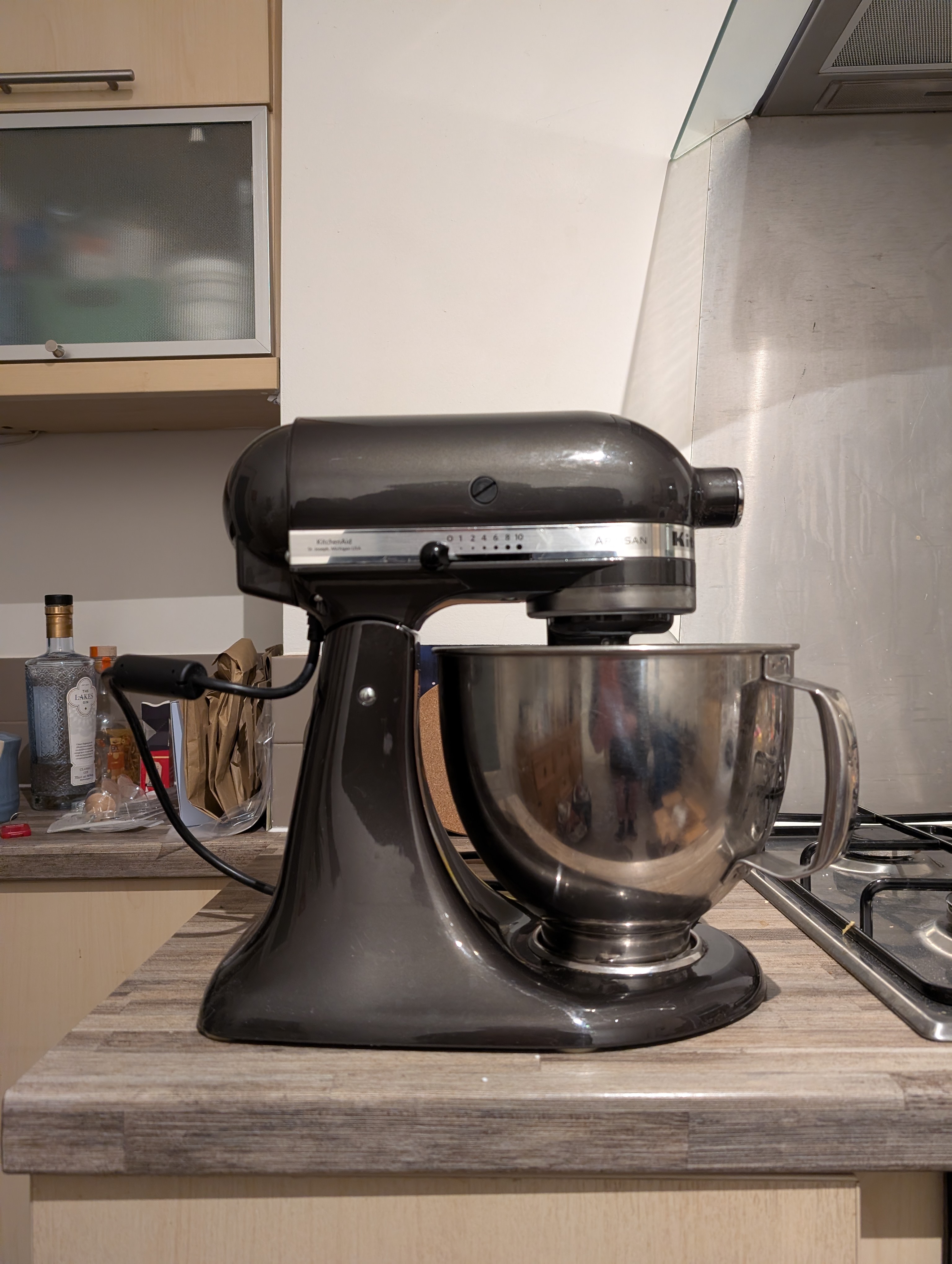 Kitchenaid stand mixer in black