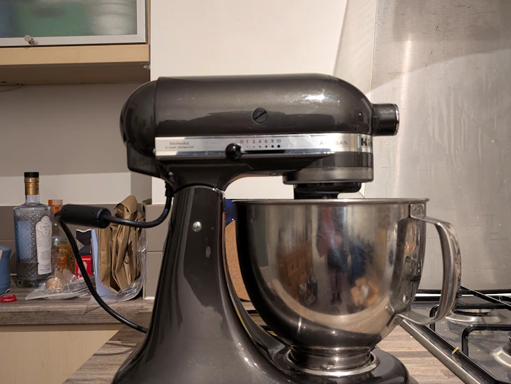 Kitchenaid stand mixer in black