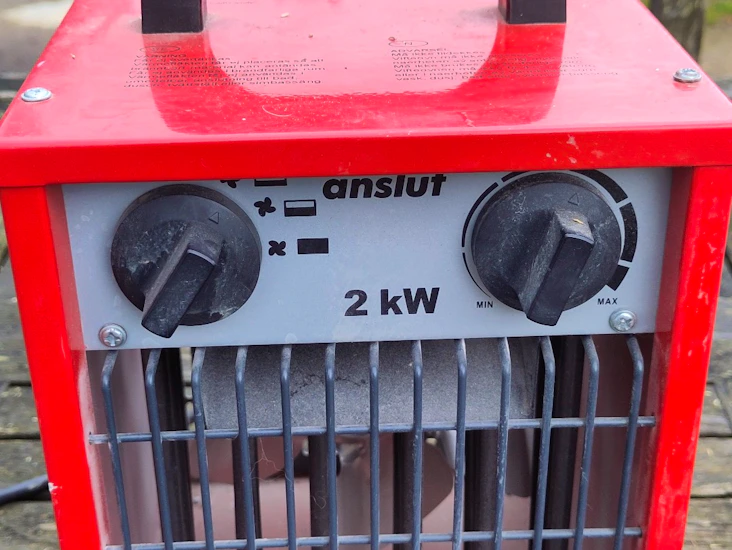 Värmefläkt byggfläkt 2000 w