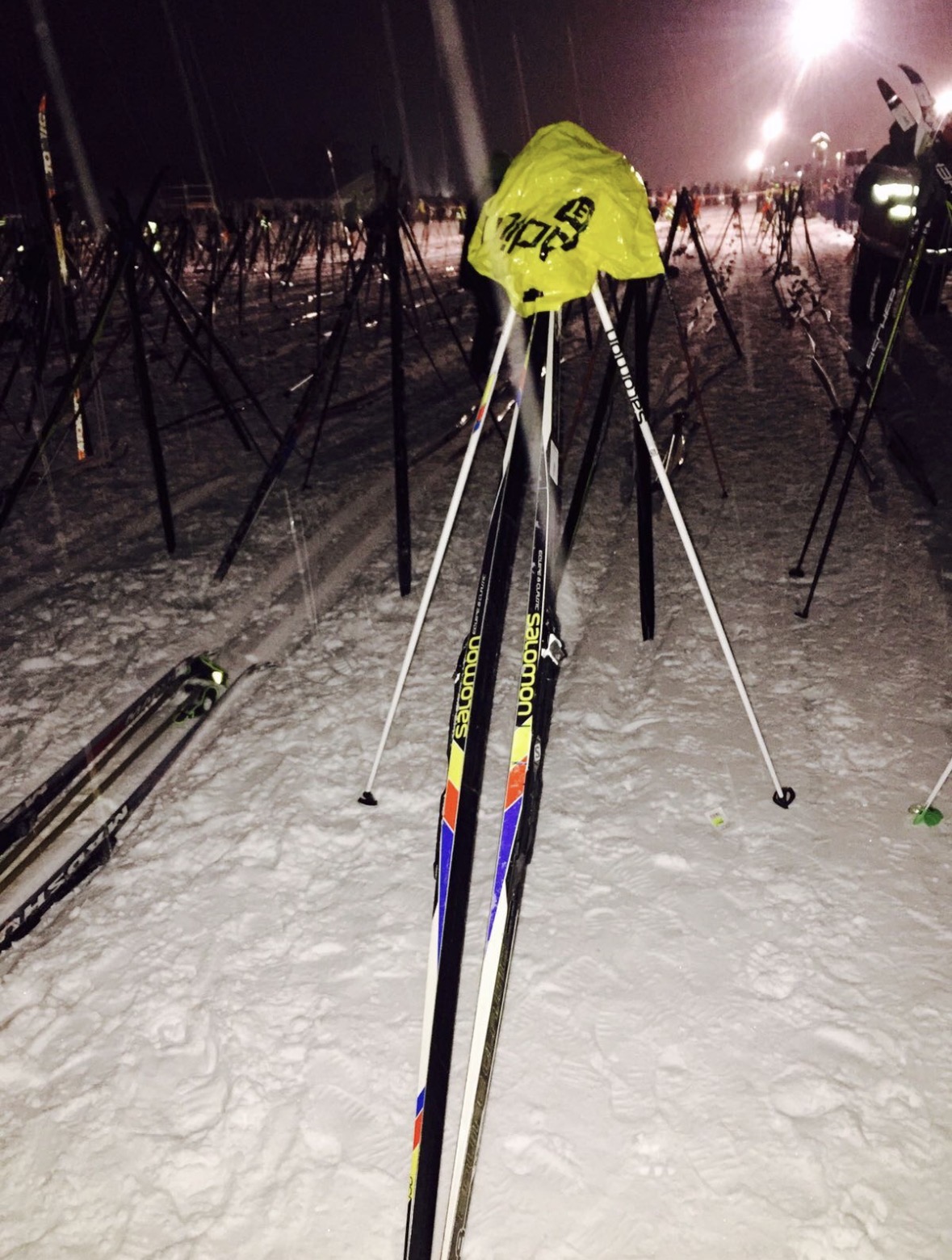 Längskidor med stavar 