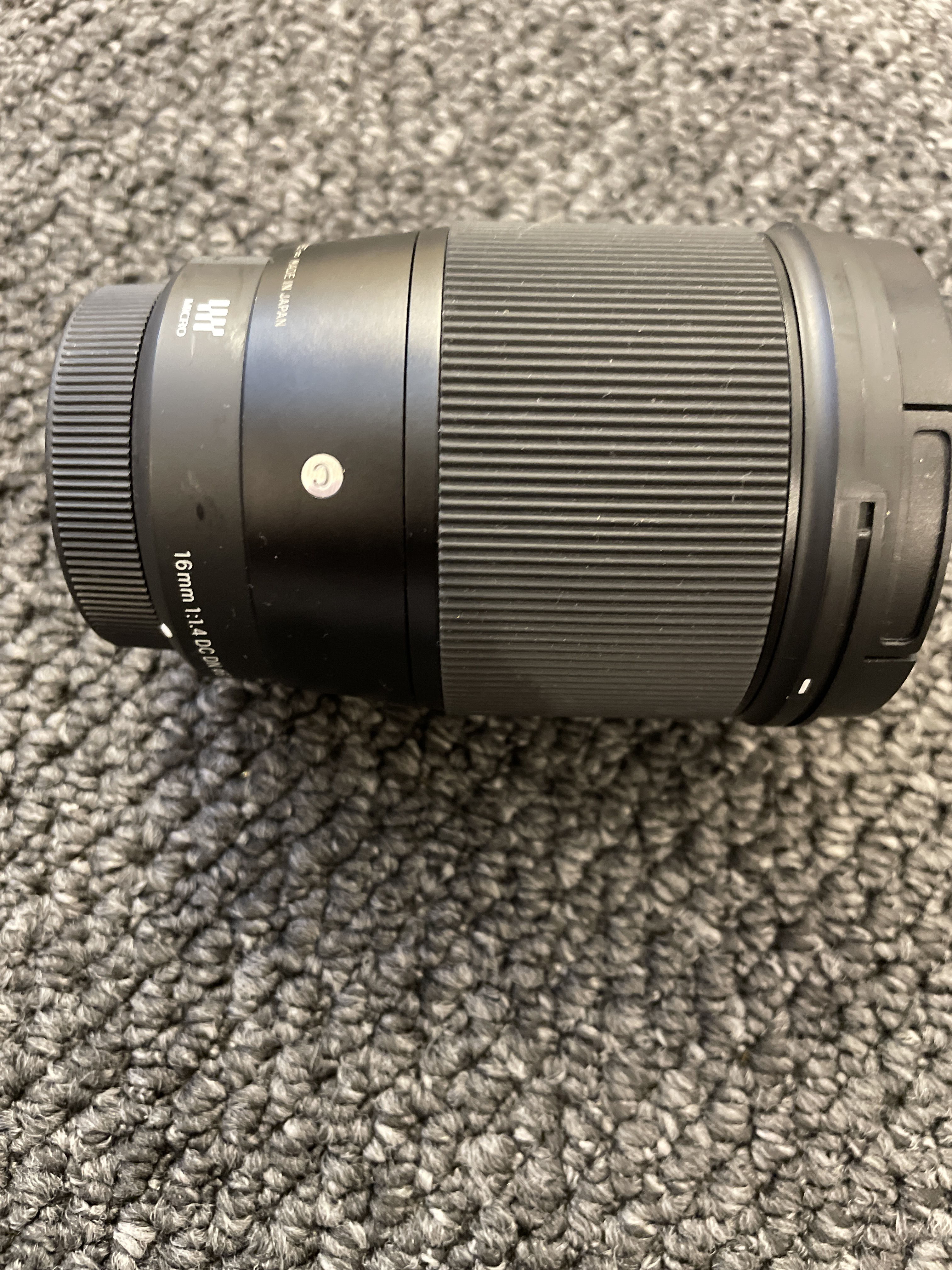 Sigma 16mm f1.4 lens