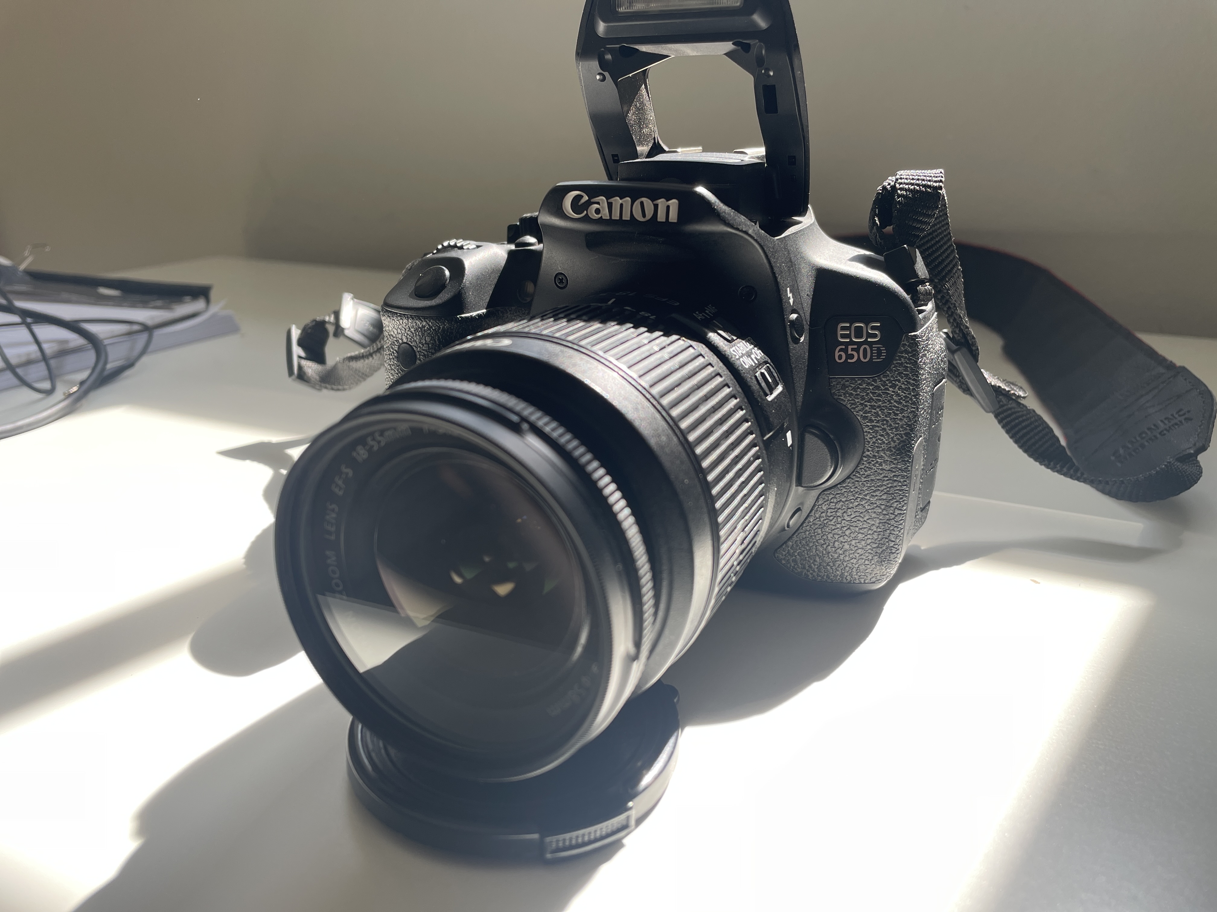 The canon eos 650d