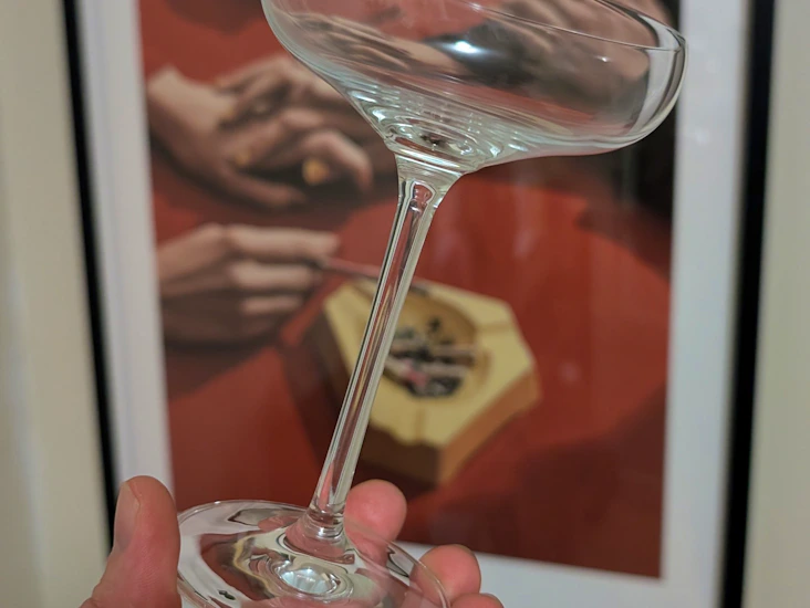 Coupe champagne/cocktail glasses