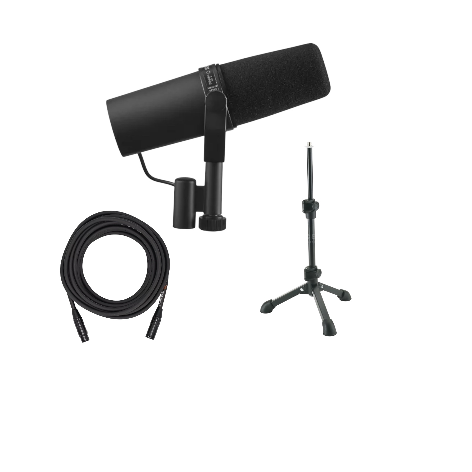 Shure sm7b studio microphone table stand xlr  sm7b podcast h6 h5 
