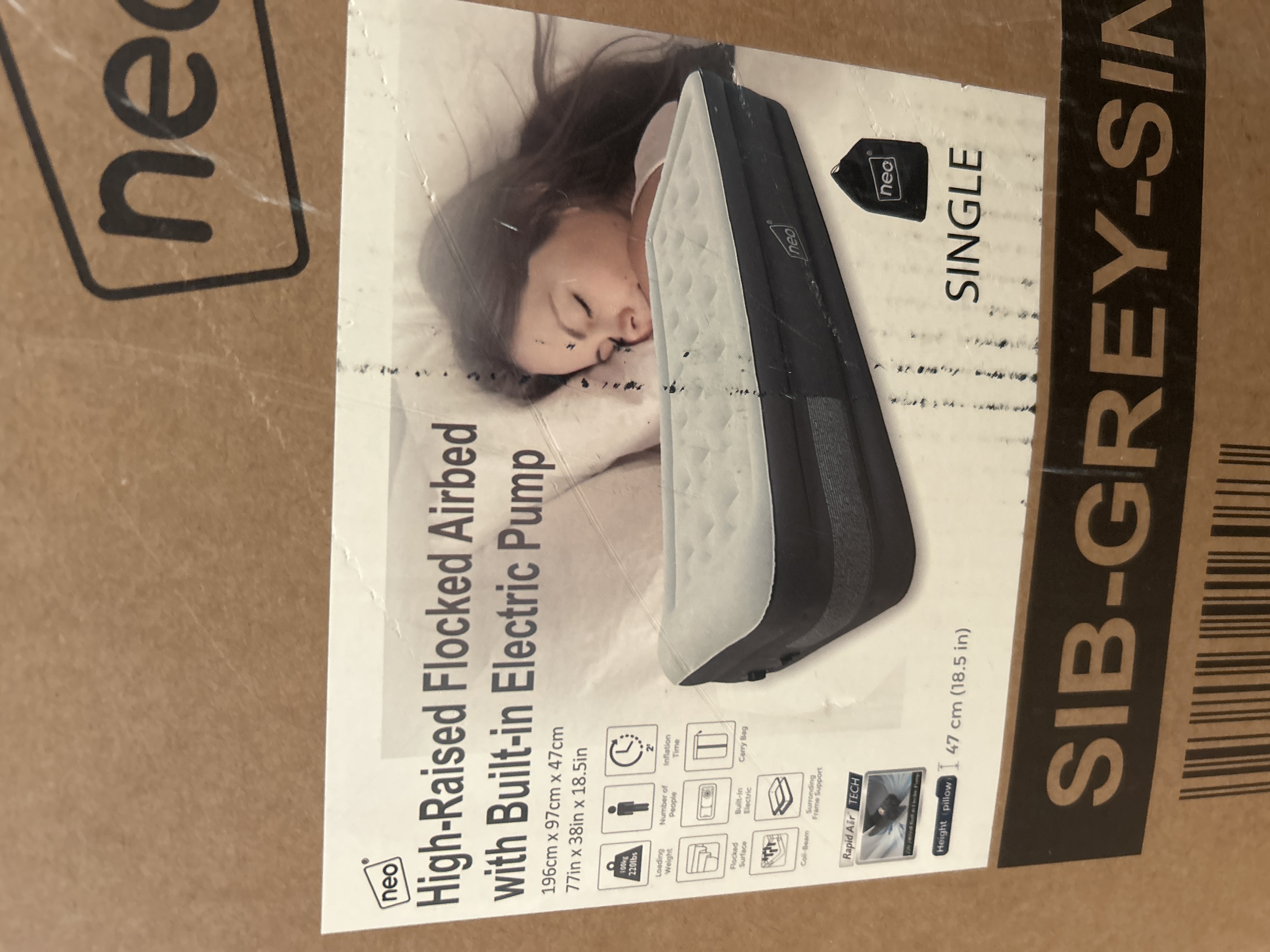 Single bed air mattress