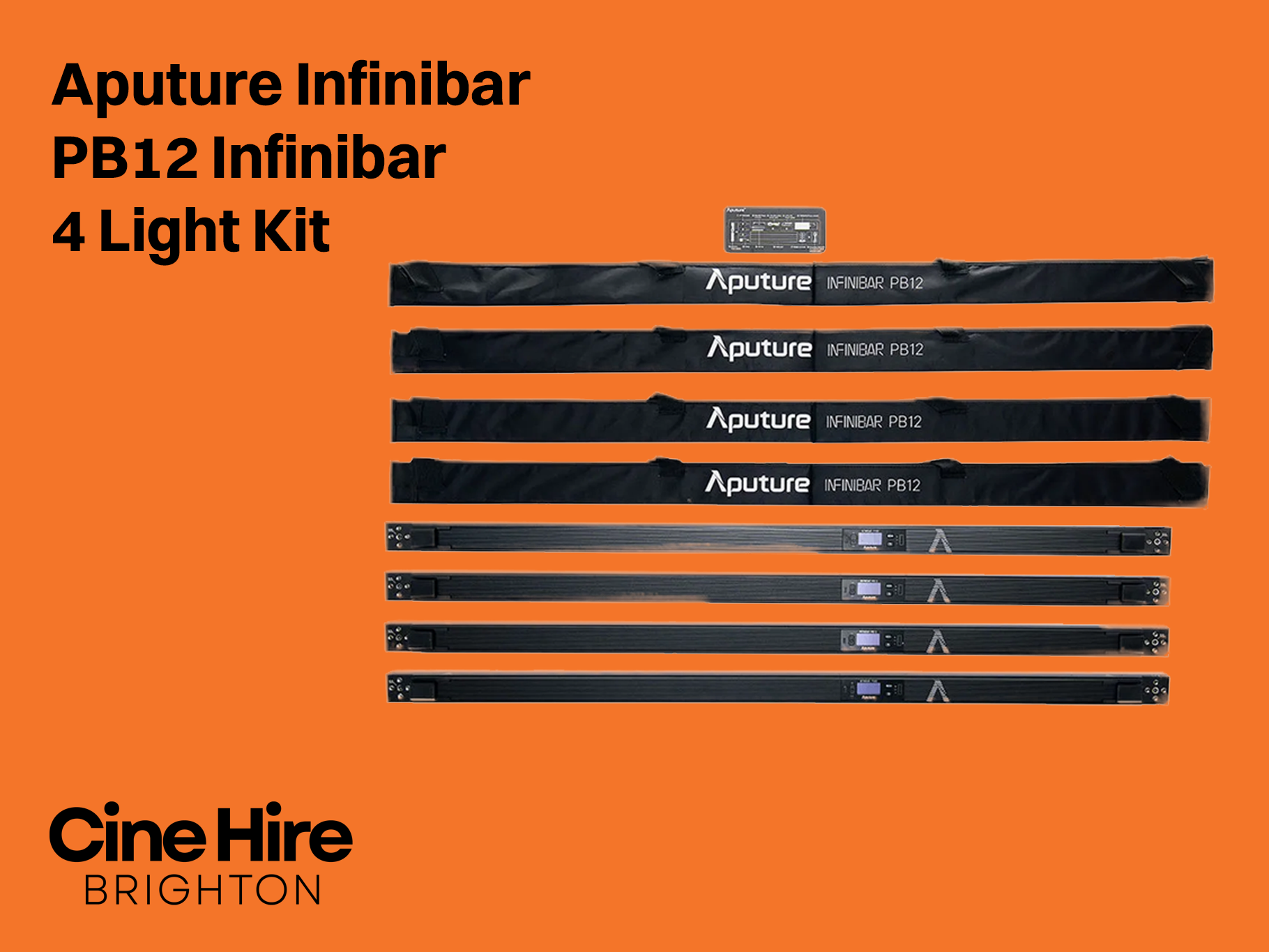 Aputure infinibar pb12 infinibar 4 light kit