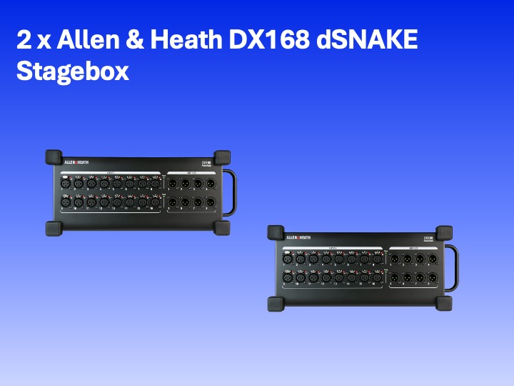 Allen & heath dx168 dsnake stagebox (two units)