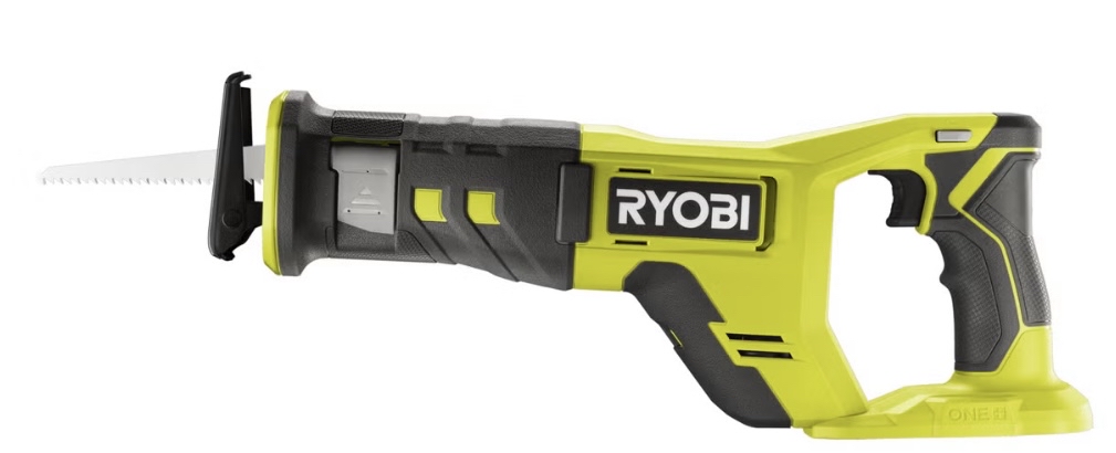 Ryobi bajonettsag rrs18-0 one+ 18 v, batteridrevet- batteri og lader medfølger