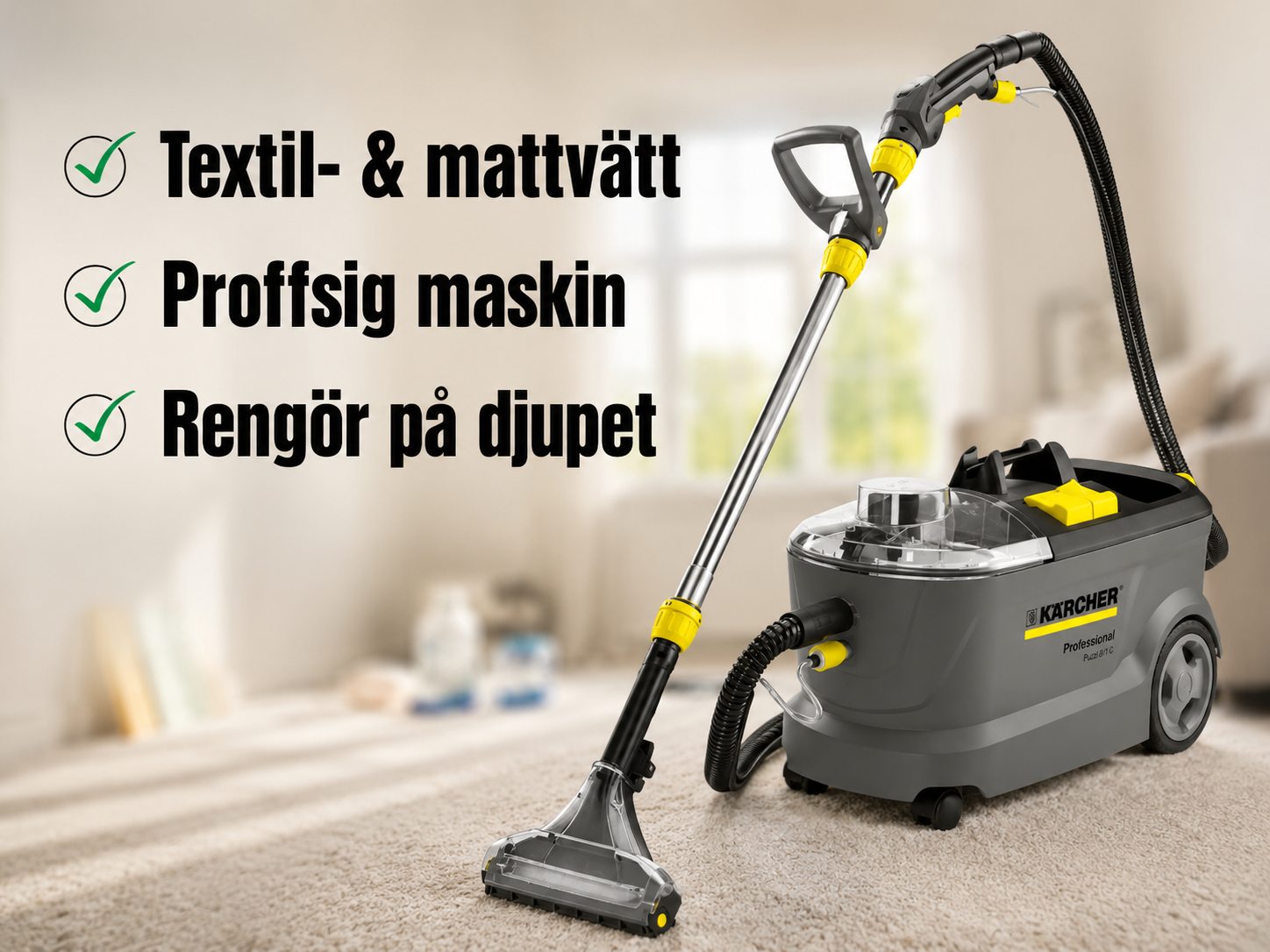 Hyr mattvätt i stockholm / kärcher puzzi 8/1 c