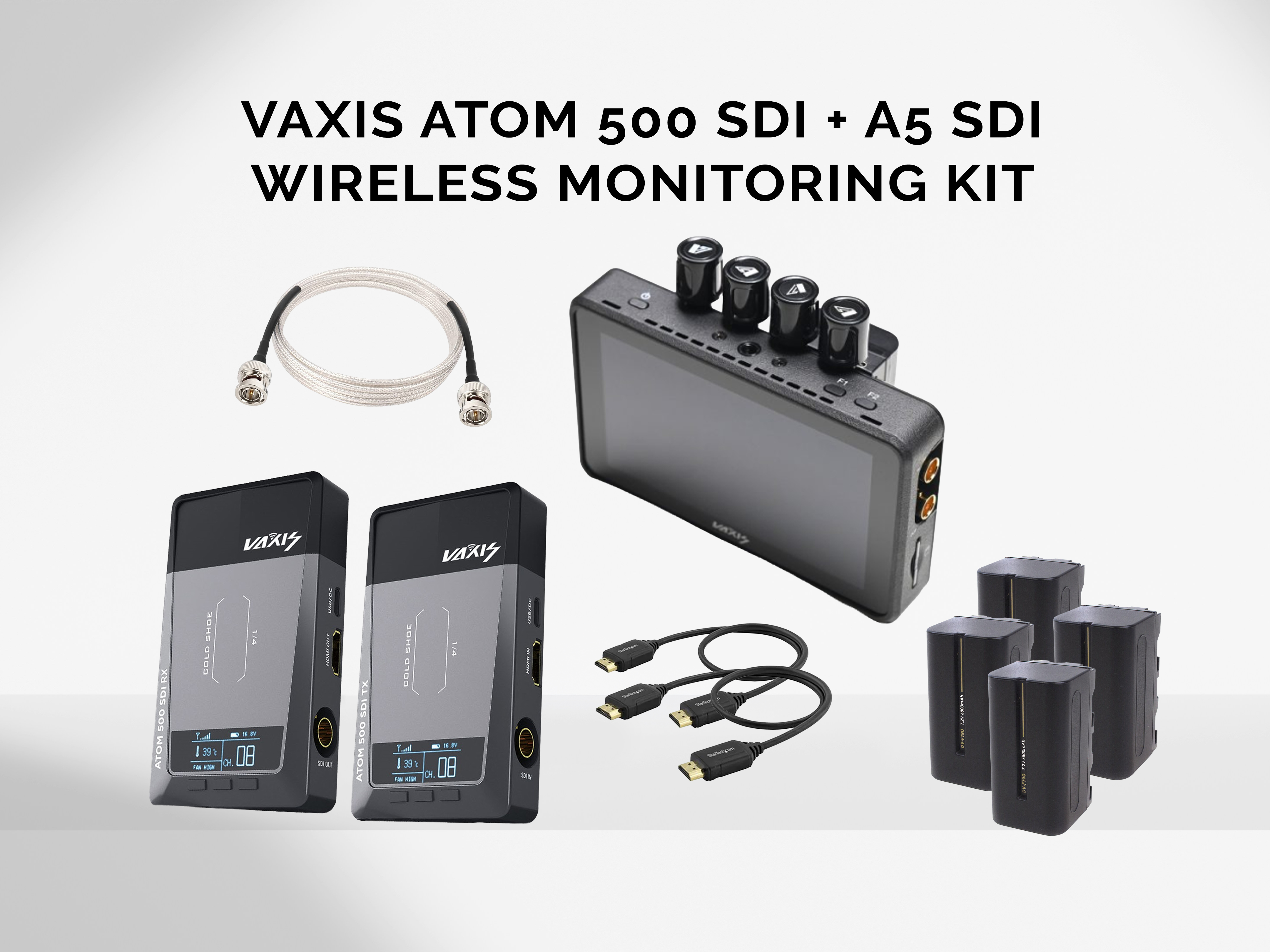 Vaxis atom 500 and a5 wireless director client monitor and transmitter kit