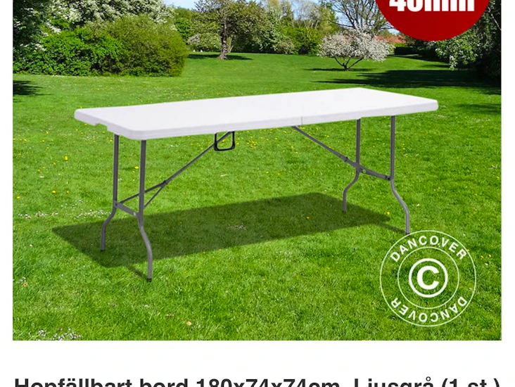 Ihopfällbara bord och stolar