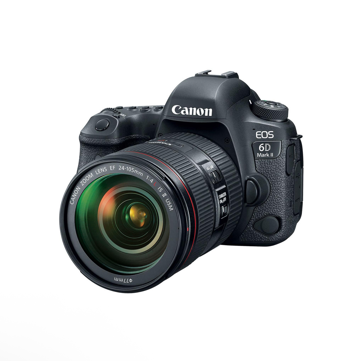 Canon eos 6d mark ii full frame digital slr camera + ef 24-105mm f/4l is ii usm zoom lens