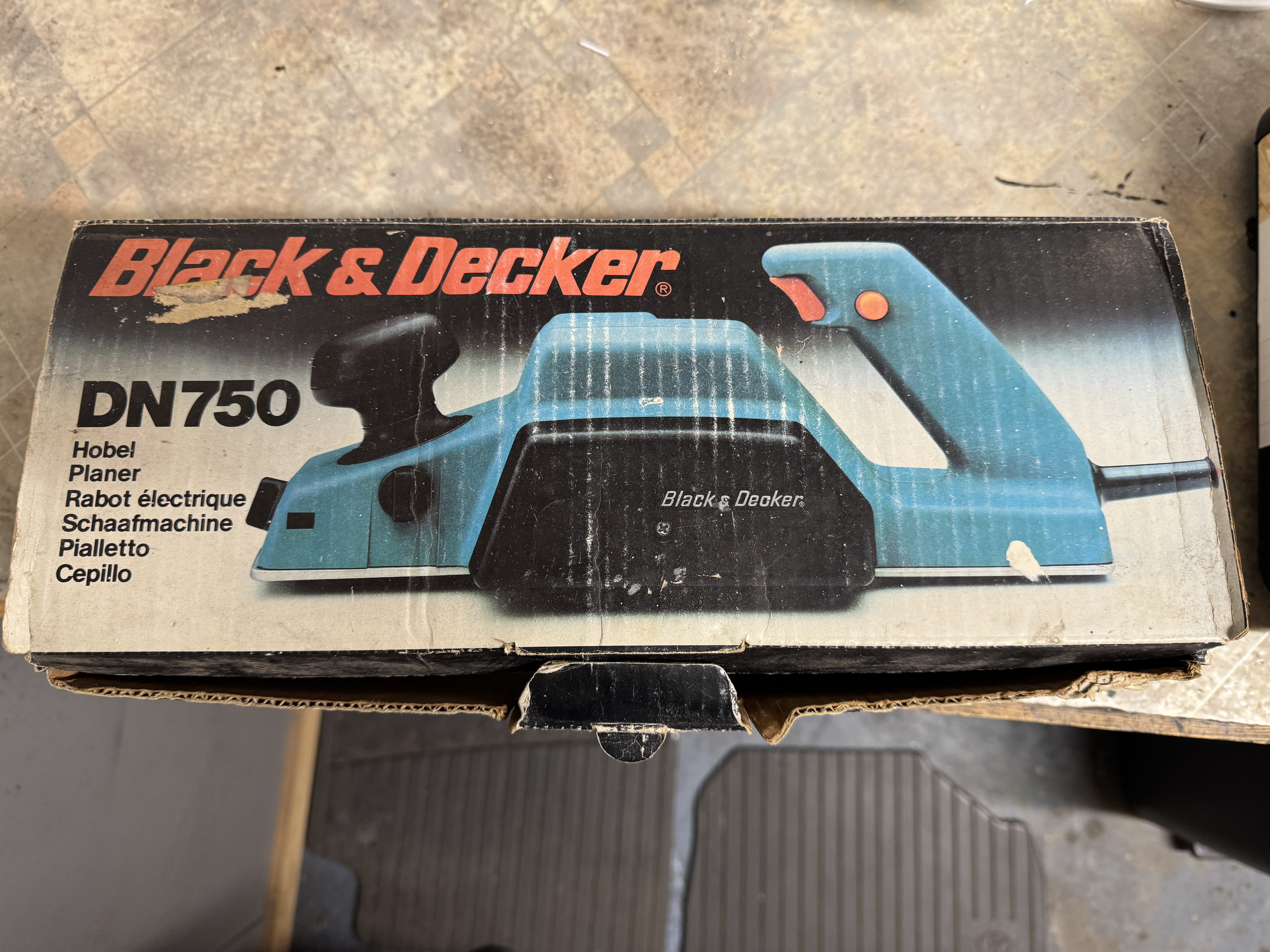 Black & decker dn750 elektrisk høvel 220v