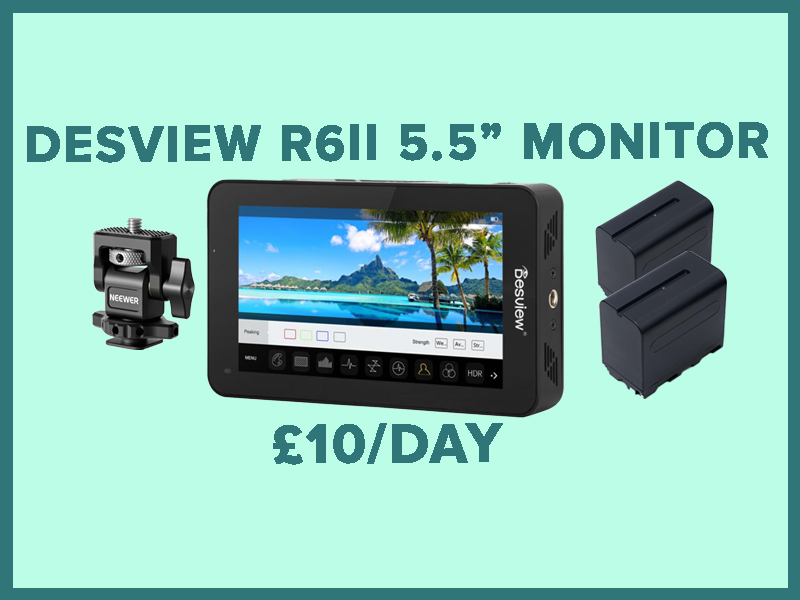 Desview r6ii 5.5inch hdmi monitor with cold shoe