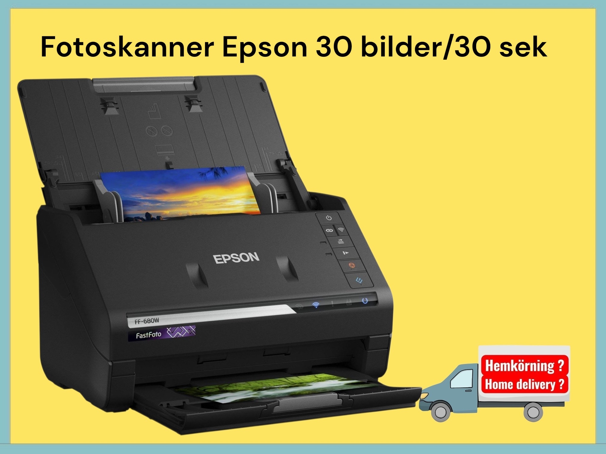 Fotoscanner epson fastfoto ff-680w  30 bilder- 30 sekunder