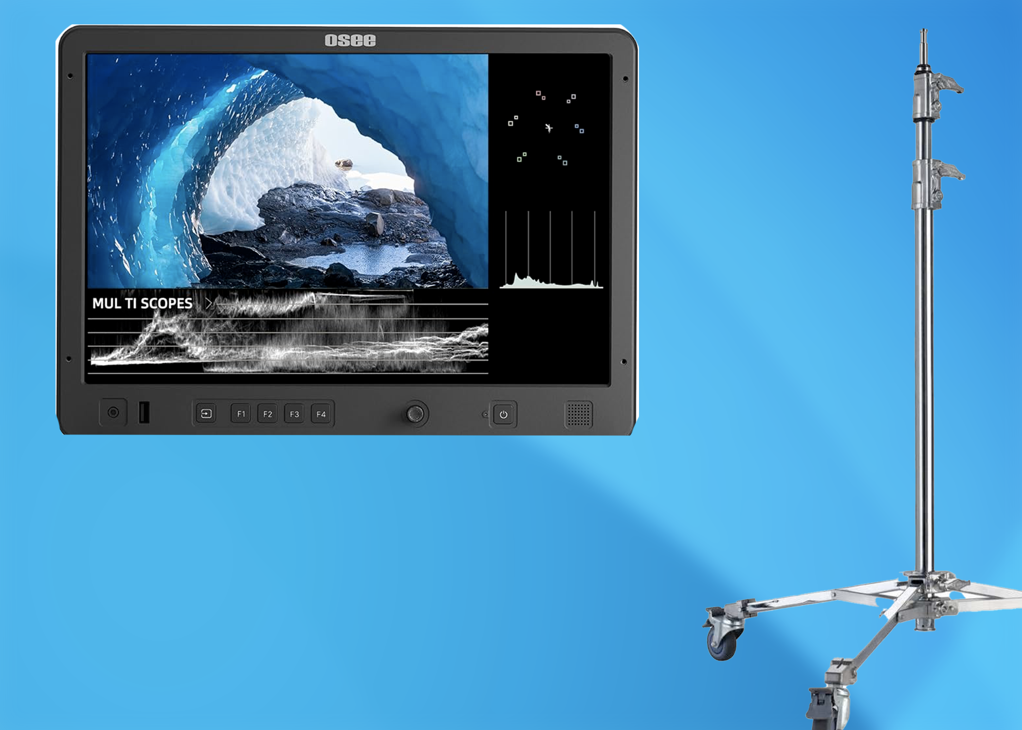 Osee 15s 15.6inch 1500 nit director monitor +stand 