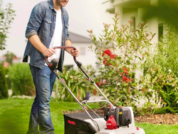 Bensindriven vertikalskärare/mossrivare