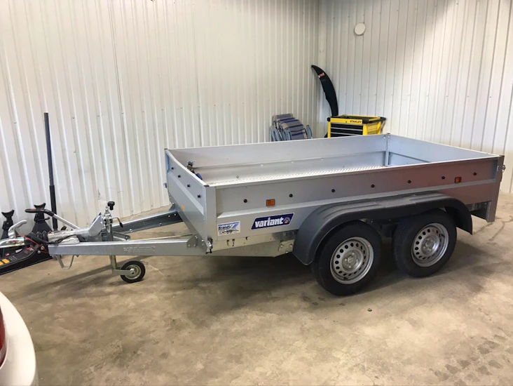 Öppet boggiesläp hög lastvikt