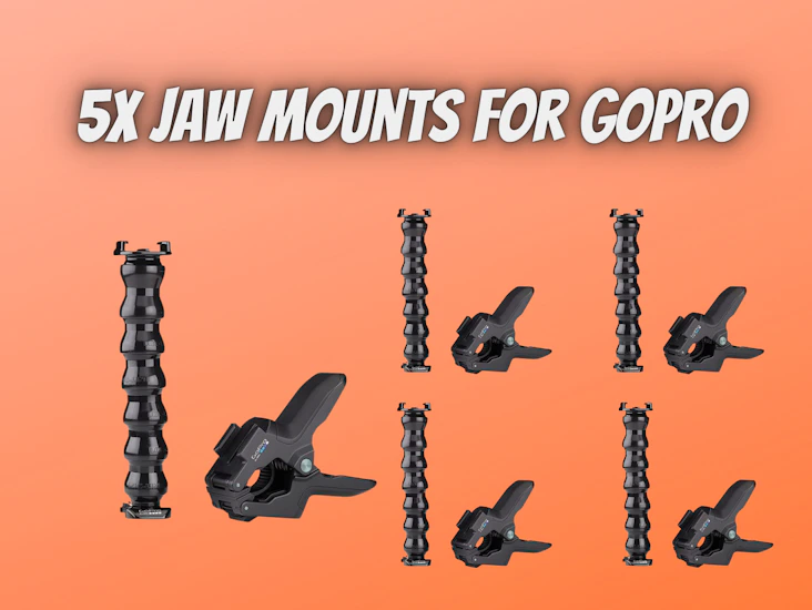 5x jaw for gopro , gopro accessories mounts mount action